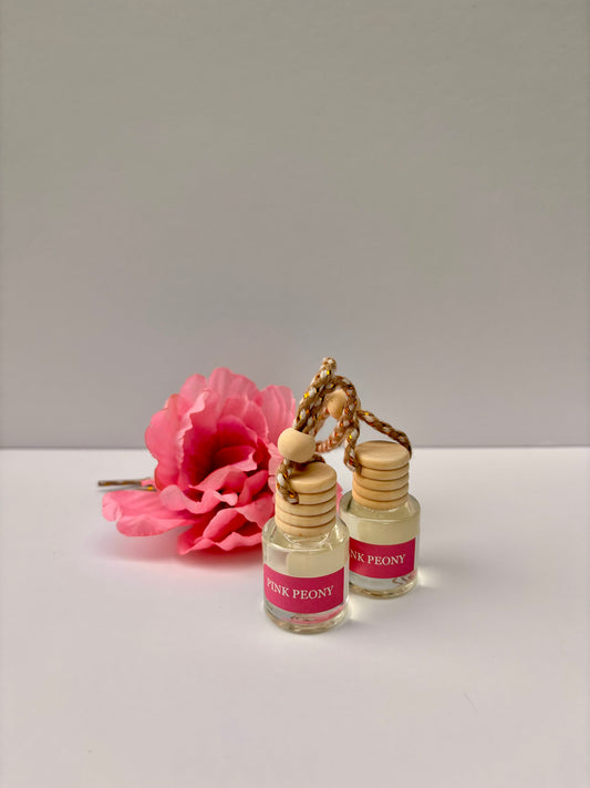 PINK PEONY CAR DIFFUSER (SET OF 2)