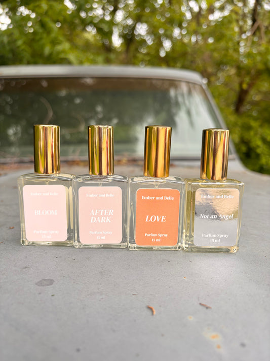 AFTER DARK, BLOOM, LOVE, OR NOT AN ANGEL PARFUM SPRAY (15ML)