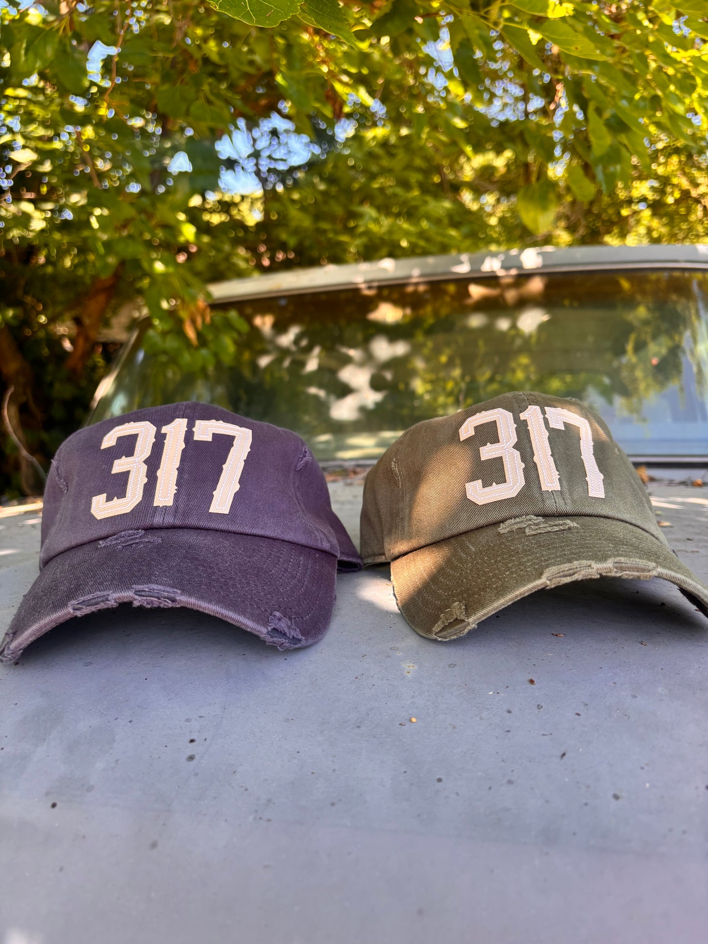 317 COTTON DISTRESSED DAD HAT