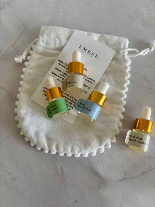 SAMPLE DISCOVERY OF OUR TOP 3 SCENTS; YOU PICK SCENT 4