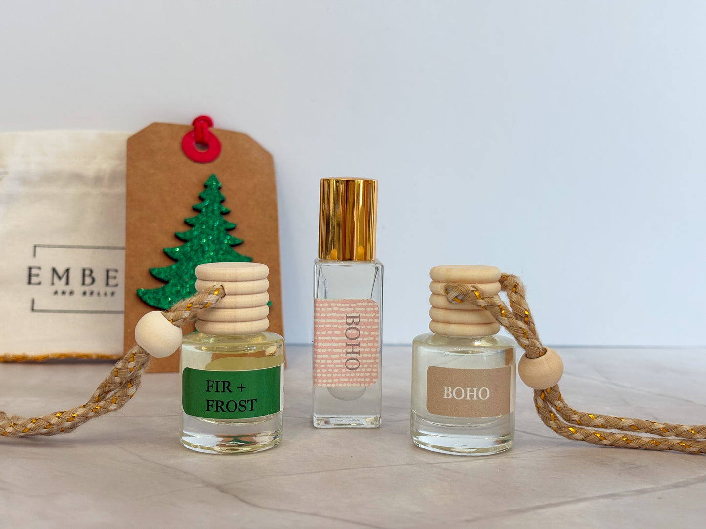 HOLIDAY MINI BOHO ROLLER AND CAR DIFFUSER SET